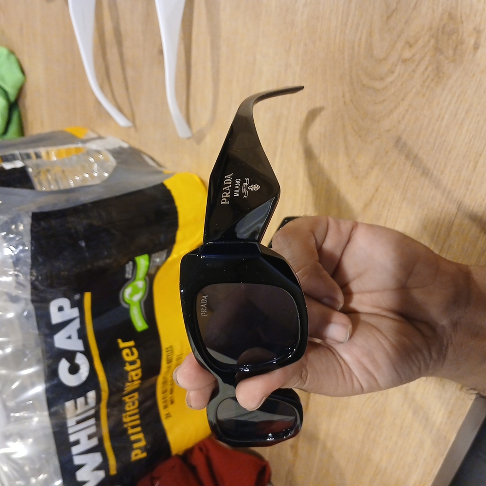 Prada Glossy Black Designer Sunglasses